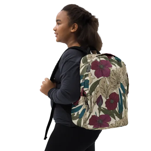 Poppy Herbarium on a Minimalist Backpack