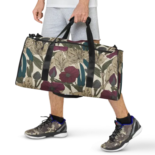 Poppy Herbarium on a Duffle Bag
