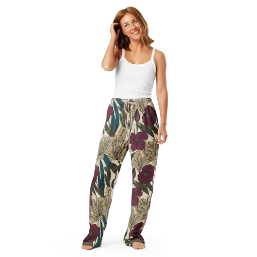 Poppy Herbarium on a Women's Pajama Pants