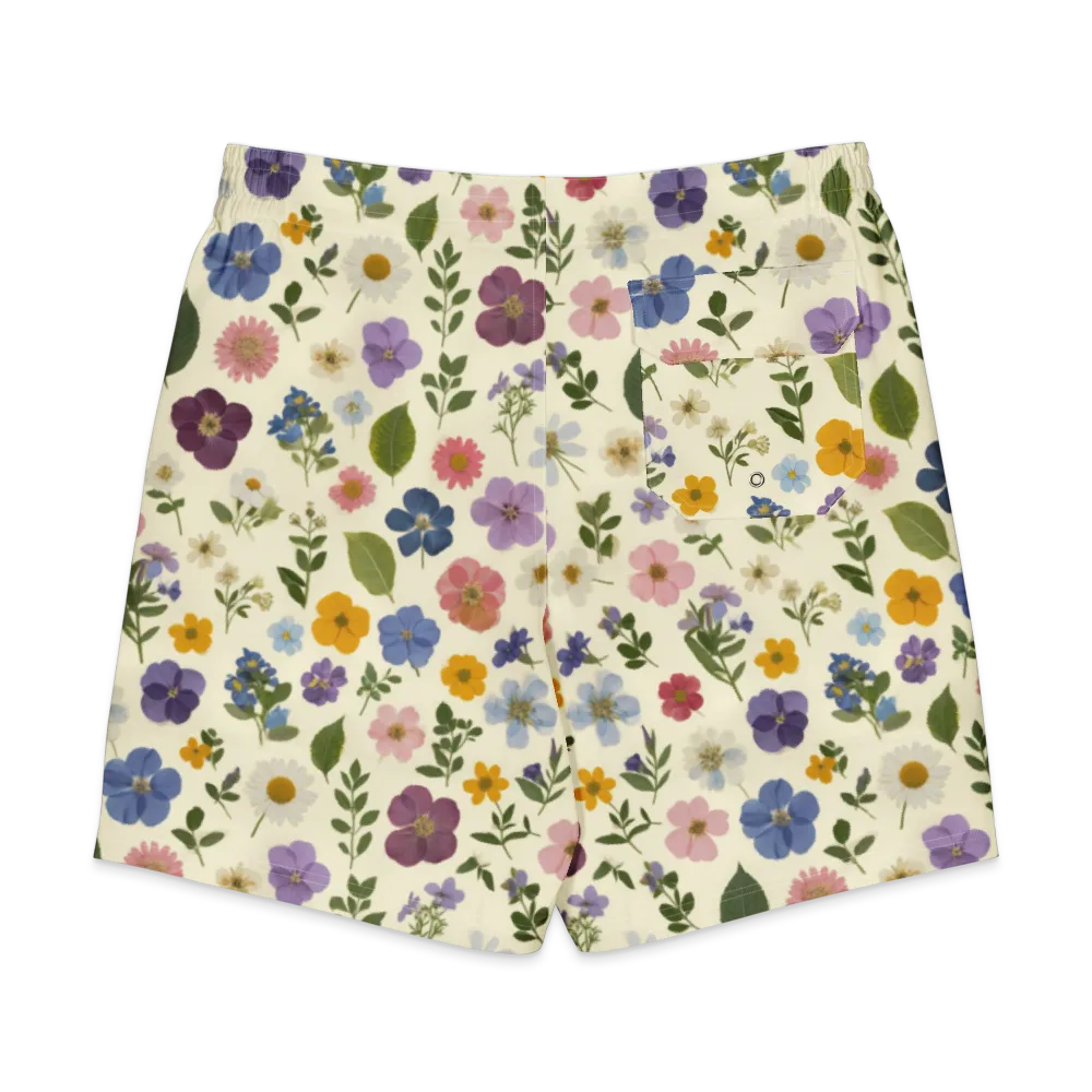 Garden Scatter on Men's Board Shorts — Back