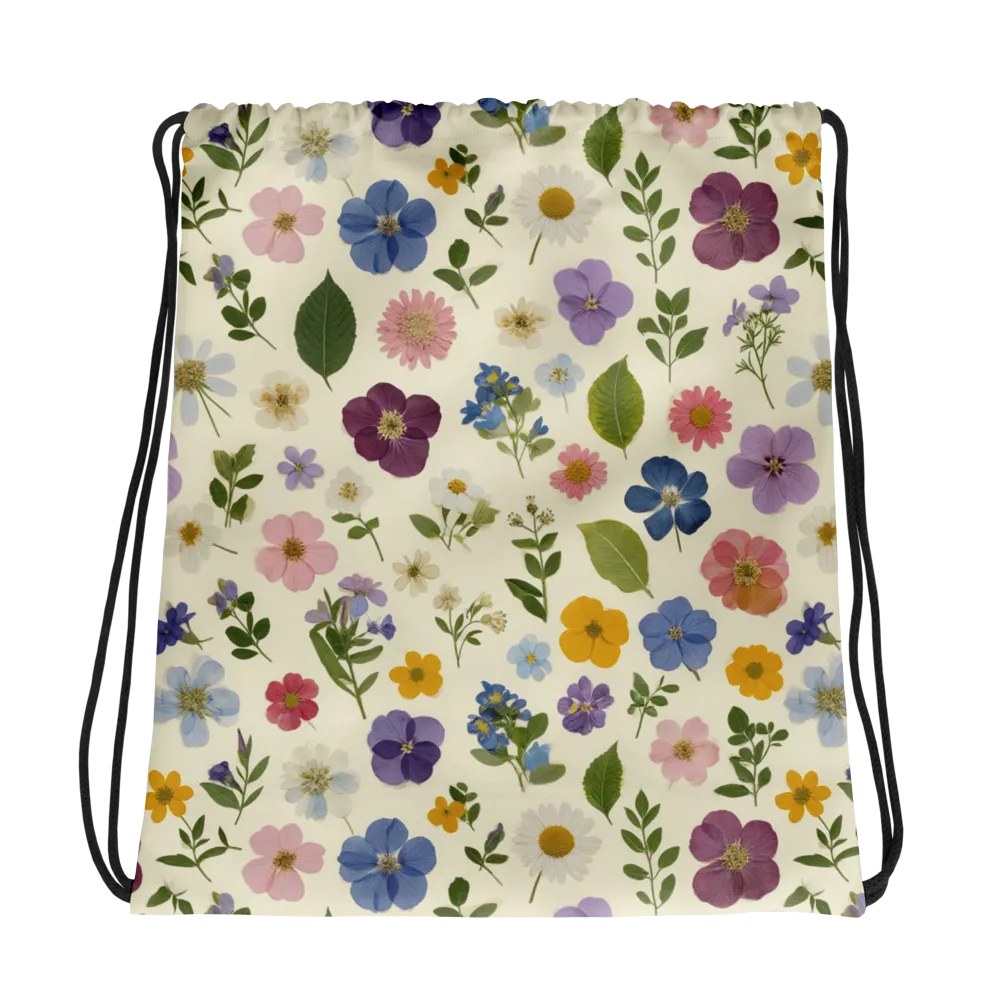 Garden Scatter on Drawstring Bag — Photo