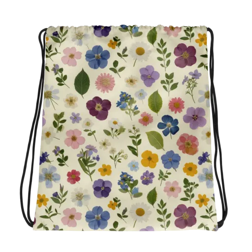 Garden Scatter on a Drawstring Bag