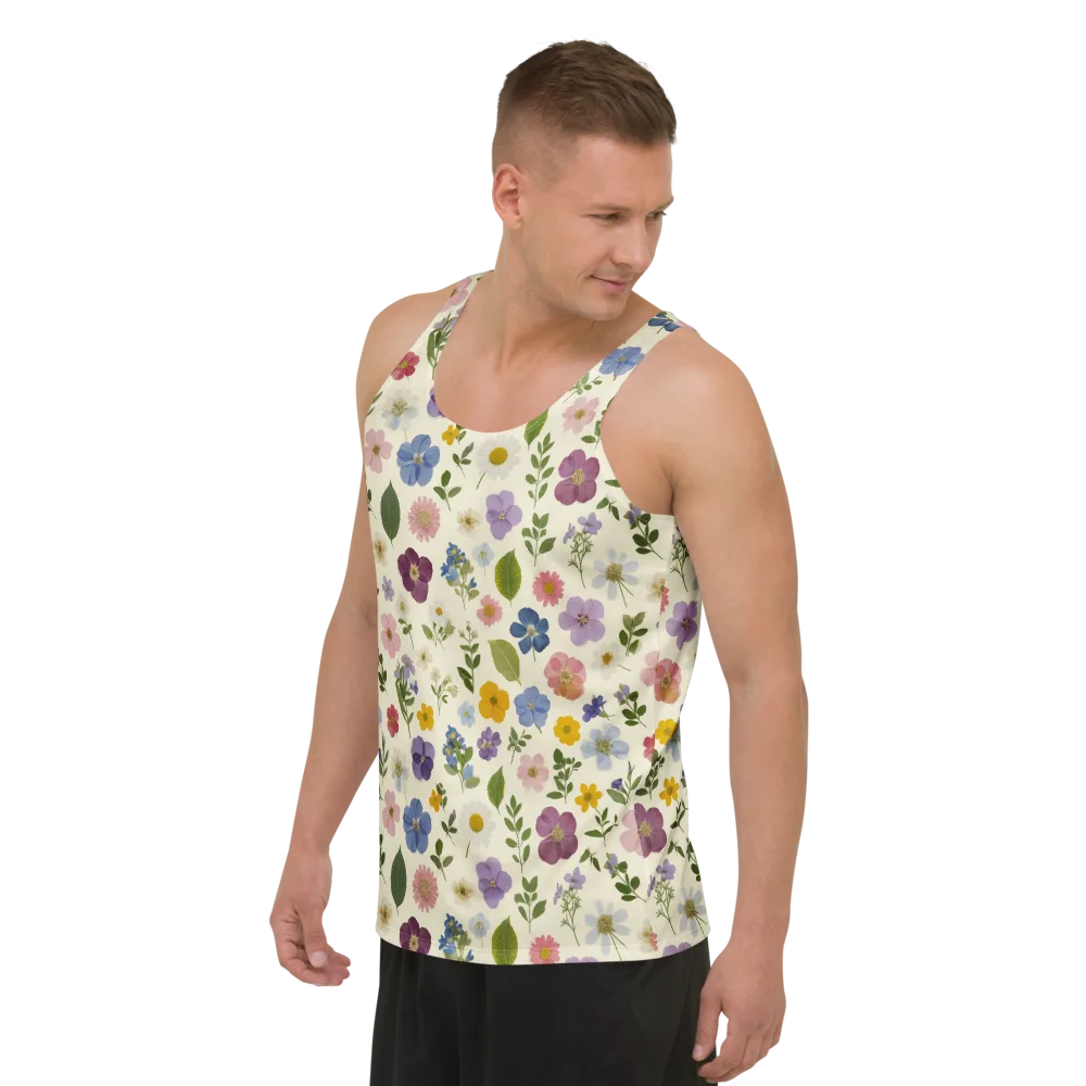 Garden Scatter on Men's Tank Top — Left Front