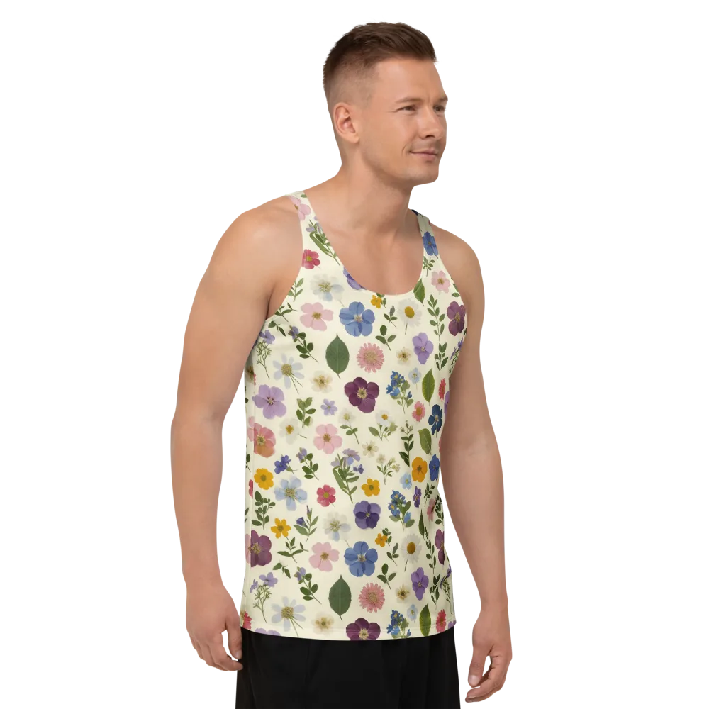 Garden Scatter on Men's Tank Top — Right Front