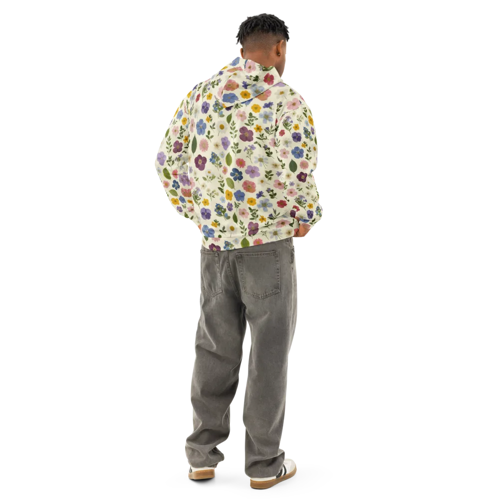 Garden Scatter on Cotton Hoodie — Back