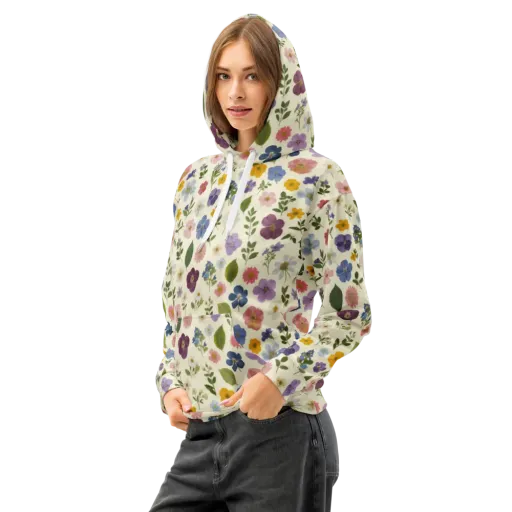 Garden Scatter on a Cotton Hoodie