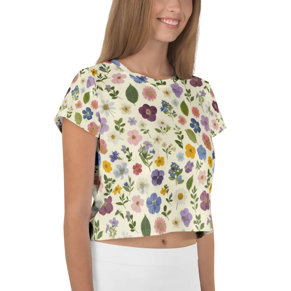 Garden Scatter on Crop Tee — Right