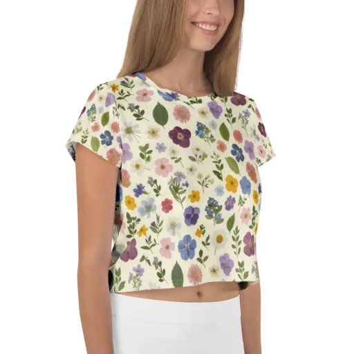 Garden Scatter on a Crop Tee
