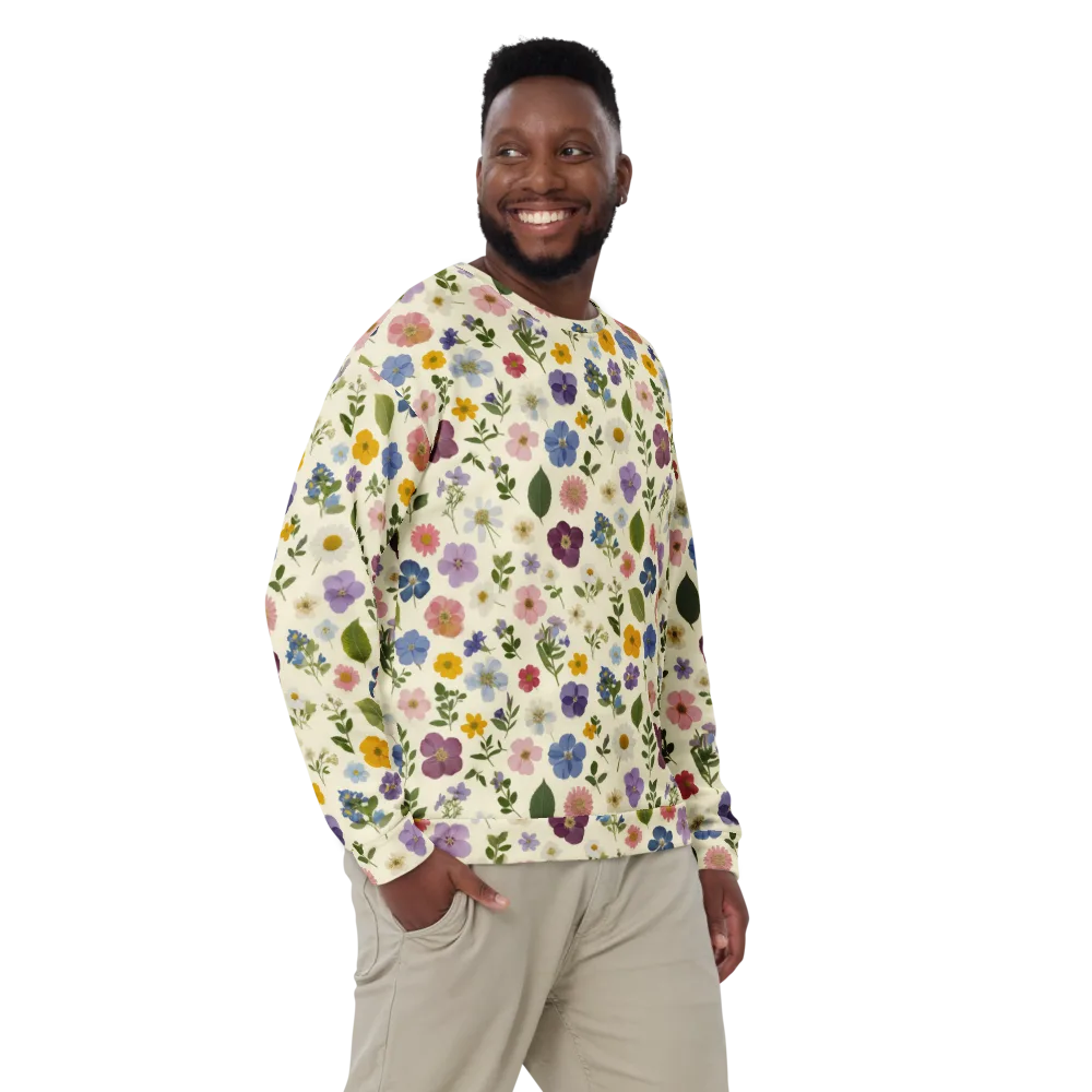 Garden Scatter on Sweatshirt — Front