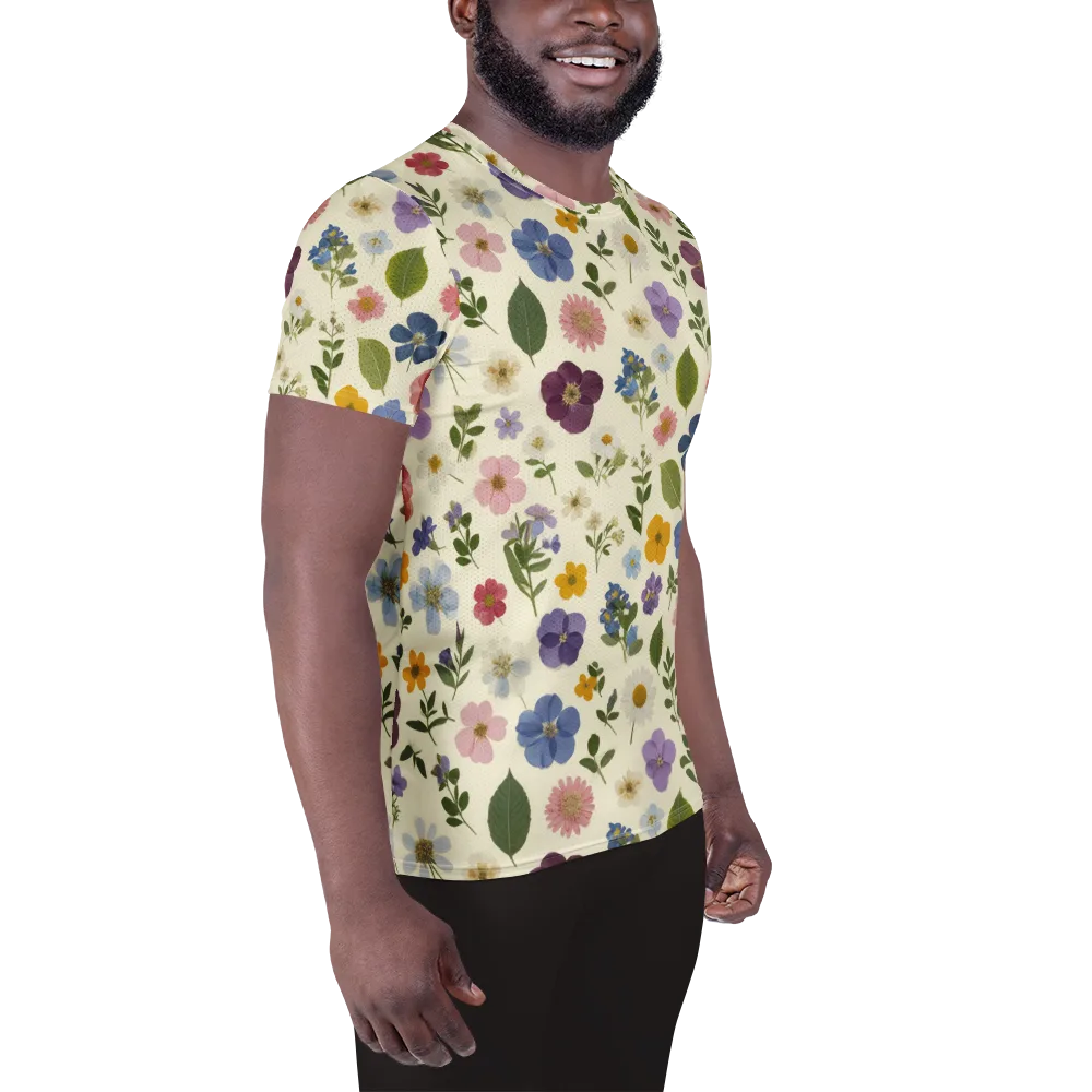 Garden Scatter on Men's Athletic T-Shirt — Right