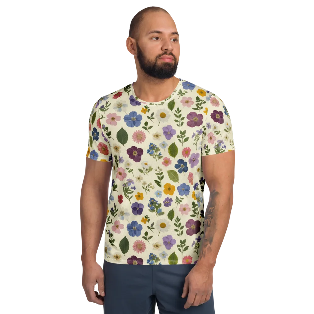 Garden Scatter on Men's Athletic T-Shirt — Front