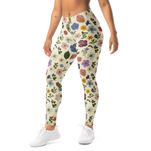 Garden Scatter on a Leggings