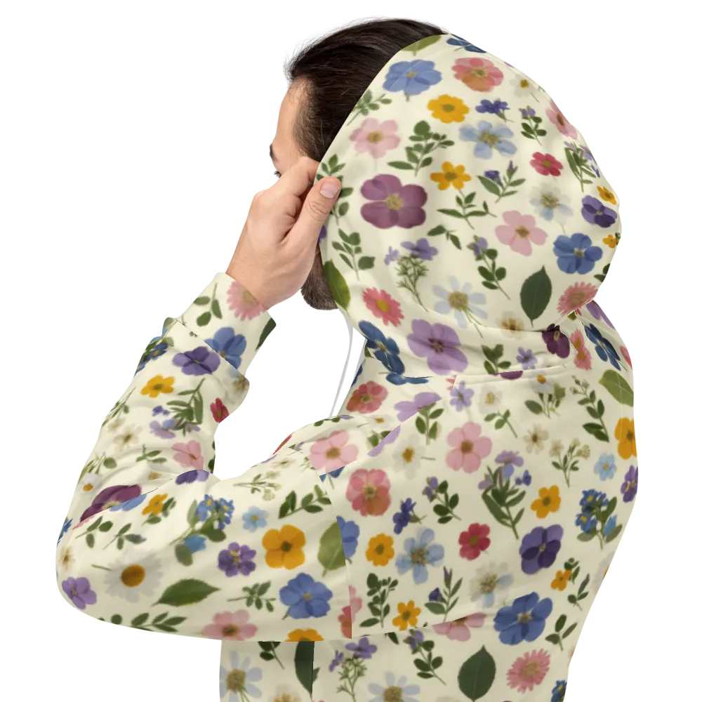 Garden Scatter on Hoodie — Back