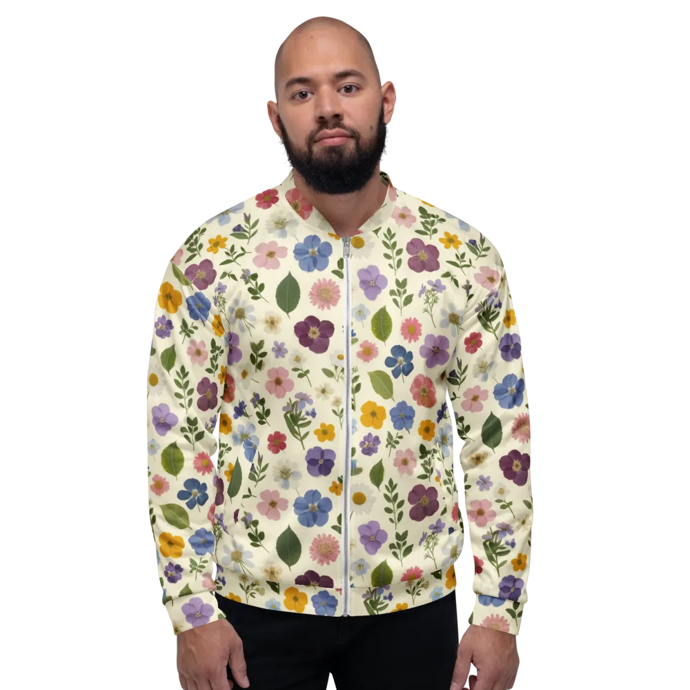Garden Scatter on Bomber Jacket — Front