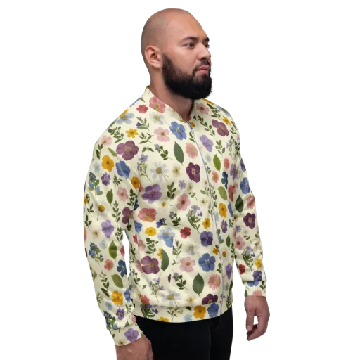 Garden Scatter on a Bomber Jacket