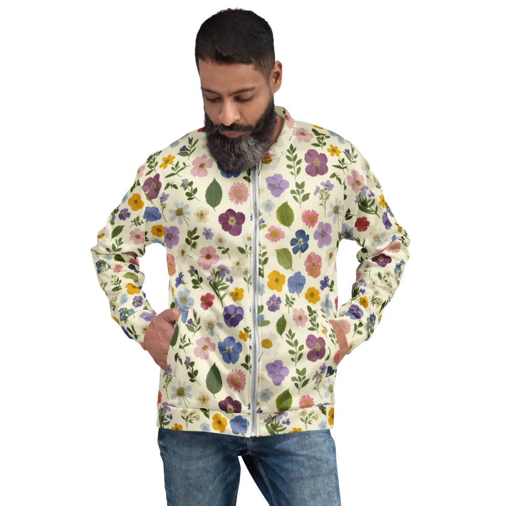 Garden Scatter on Bomber Jacket — Front