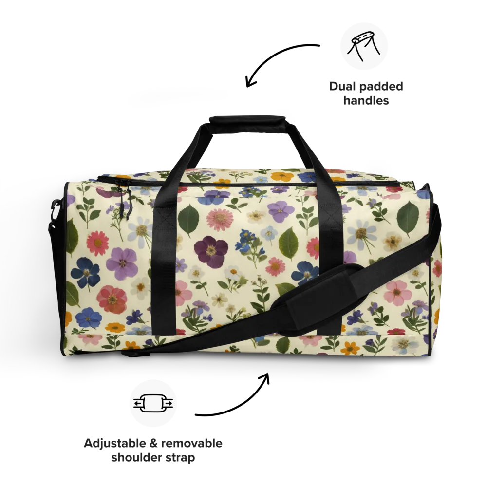 Garden Scatter on Duffle Bag — Front