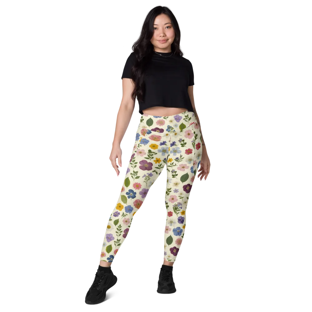 Garden Scatter on Leggings with Pockets — Front