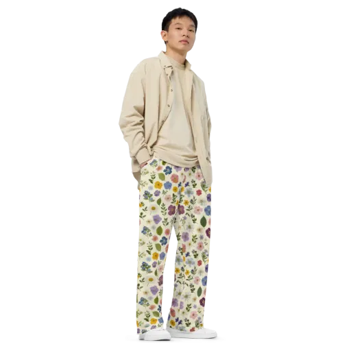 Garden Scatter on a Wide-Leg Pants