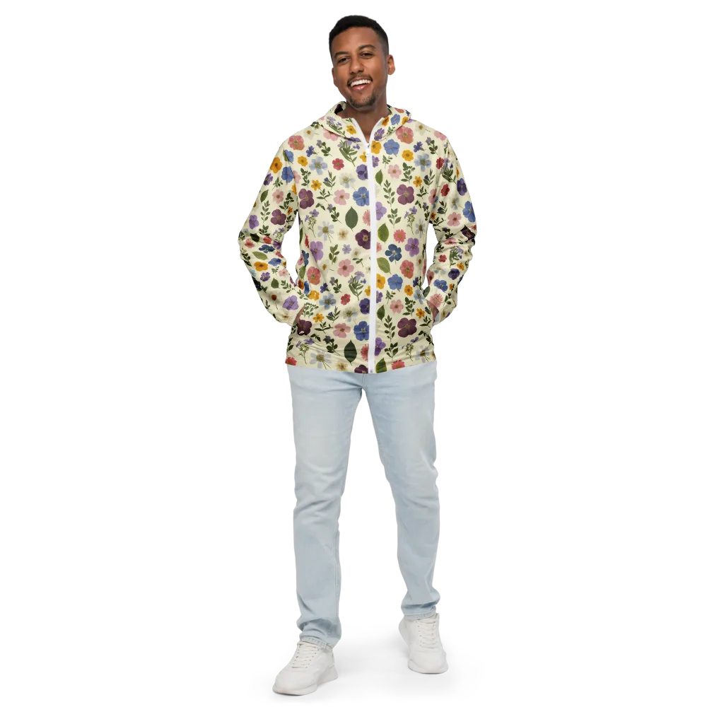 Garden Scatter on Men's Windbreaker — Front