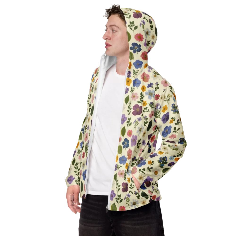 Garden Scatter on Men's Windbreaker — Left Front