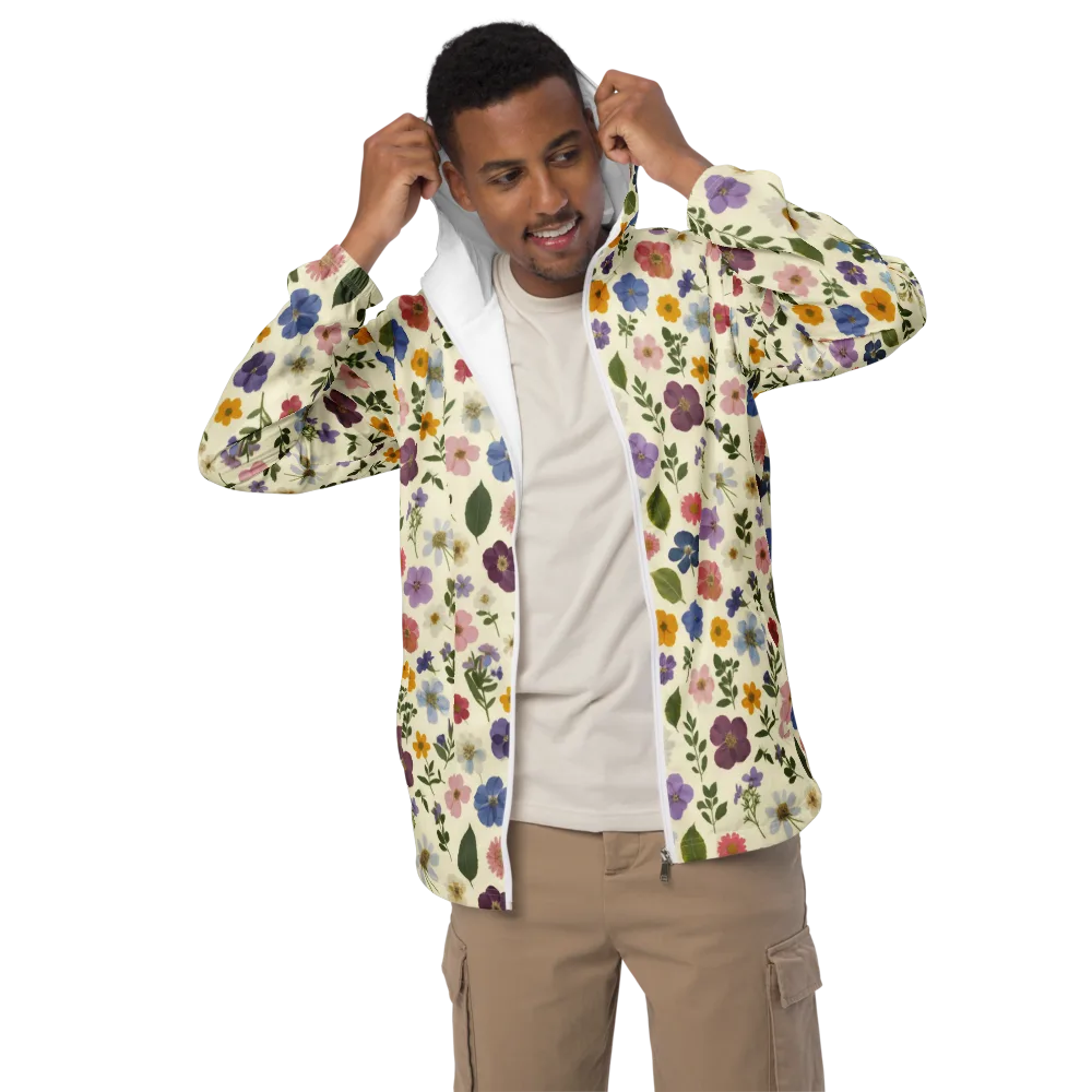 Garden Scatter on Men's Windbreaker — Front