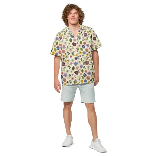 Garden Scatter on a Button Shirt