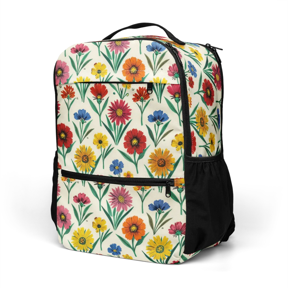 Meadow Mosaic on Utility Backpack — Left Front