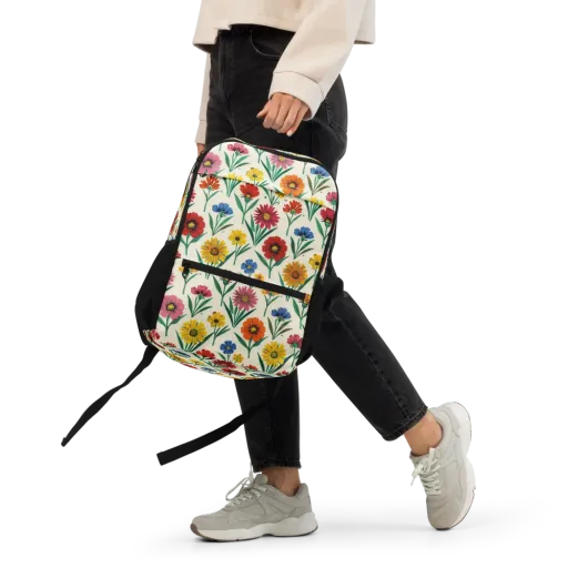 Meadow Mosaic on a Utility Backpack