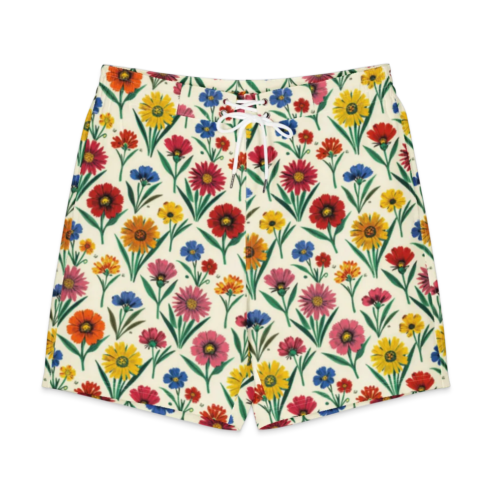 Meadow Mosaic on Men's Board Shorts — Front