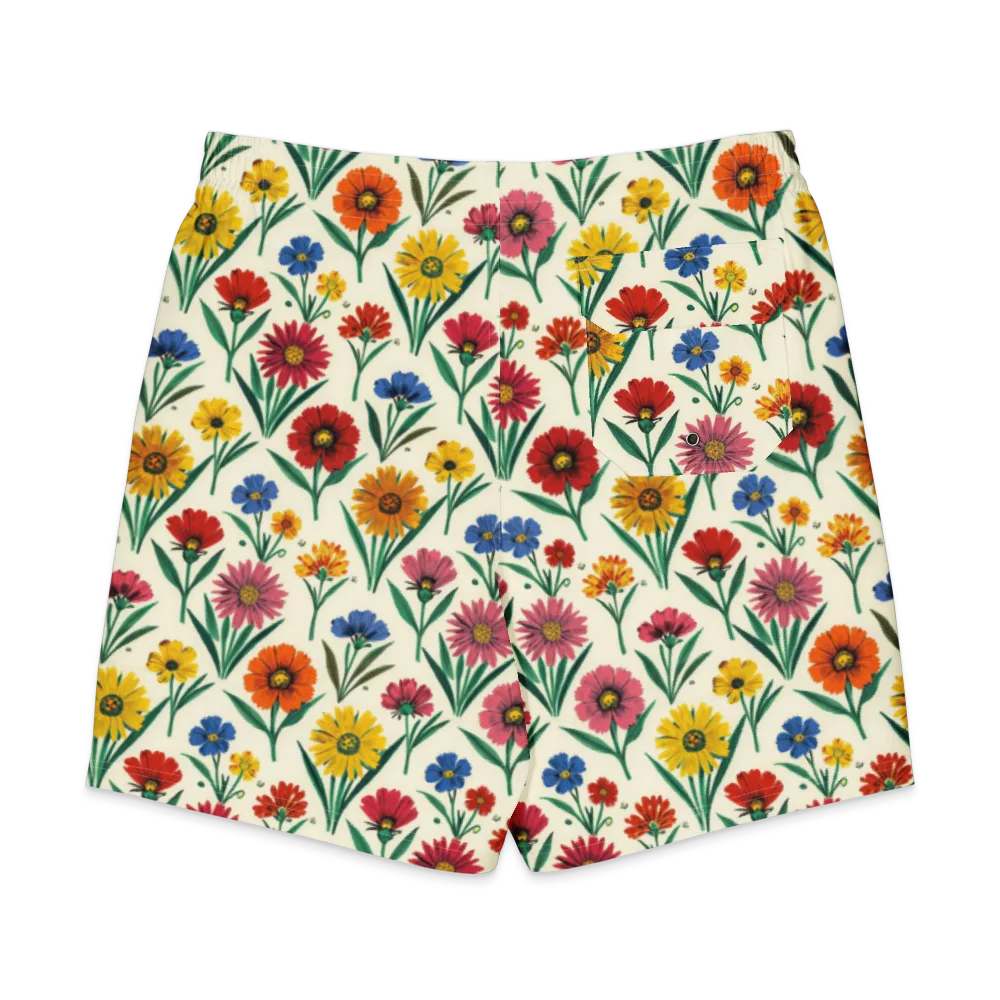 Meadow Mosaic on Men's Board Shorts — Back