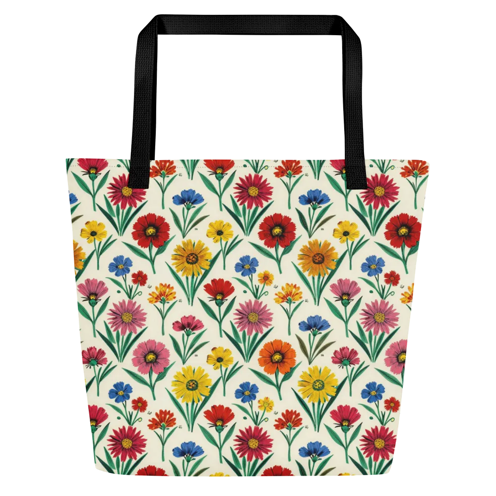 Meadow Mosaic on Large Tote Bag W/ Pocket — Front