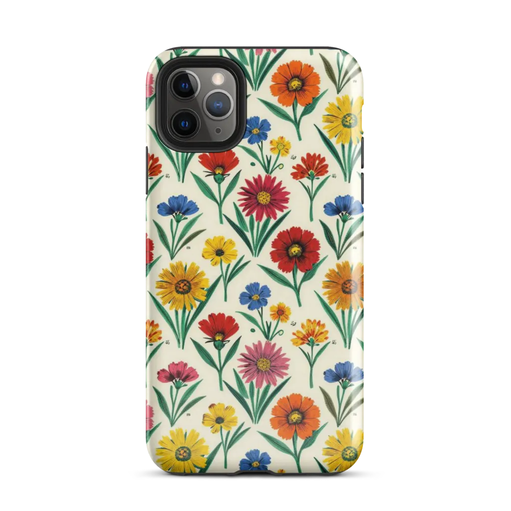Meadow Mosaic on Tough Case for iPhone® — Front