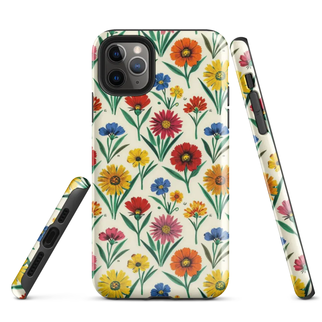 Meadow Mosaic on Tough Case for iPhone® — Front
