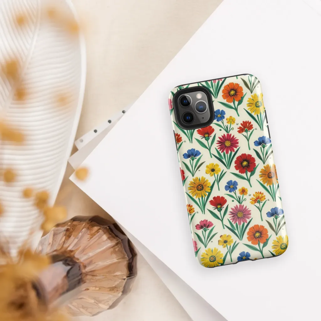 Meadow Mosaic on Tough Case for iPhone® — Front