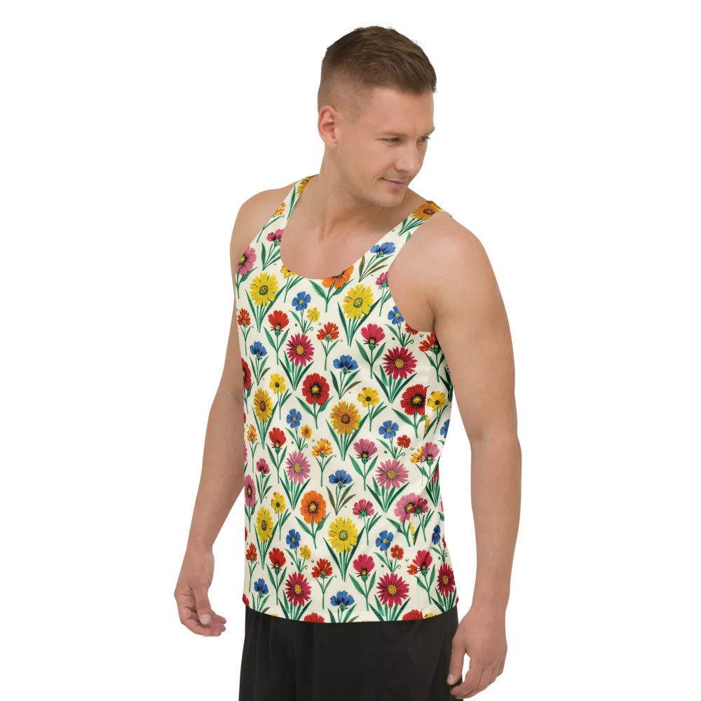 Meadow Mosaic on Men's Tank Top — Left Front