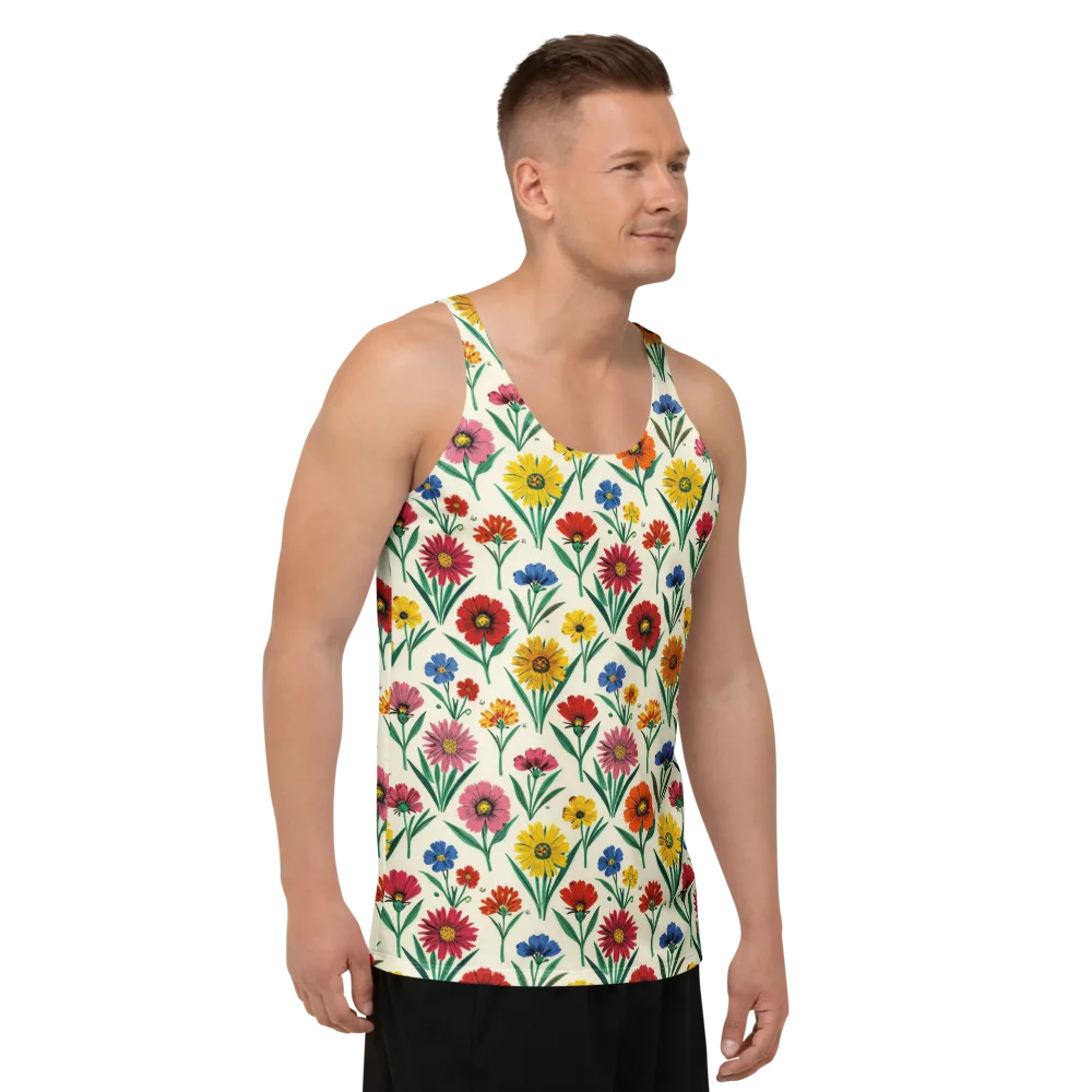 Meadow Mosaic on Men's Tank Top — Right Front