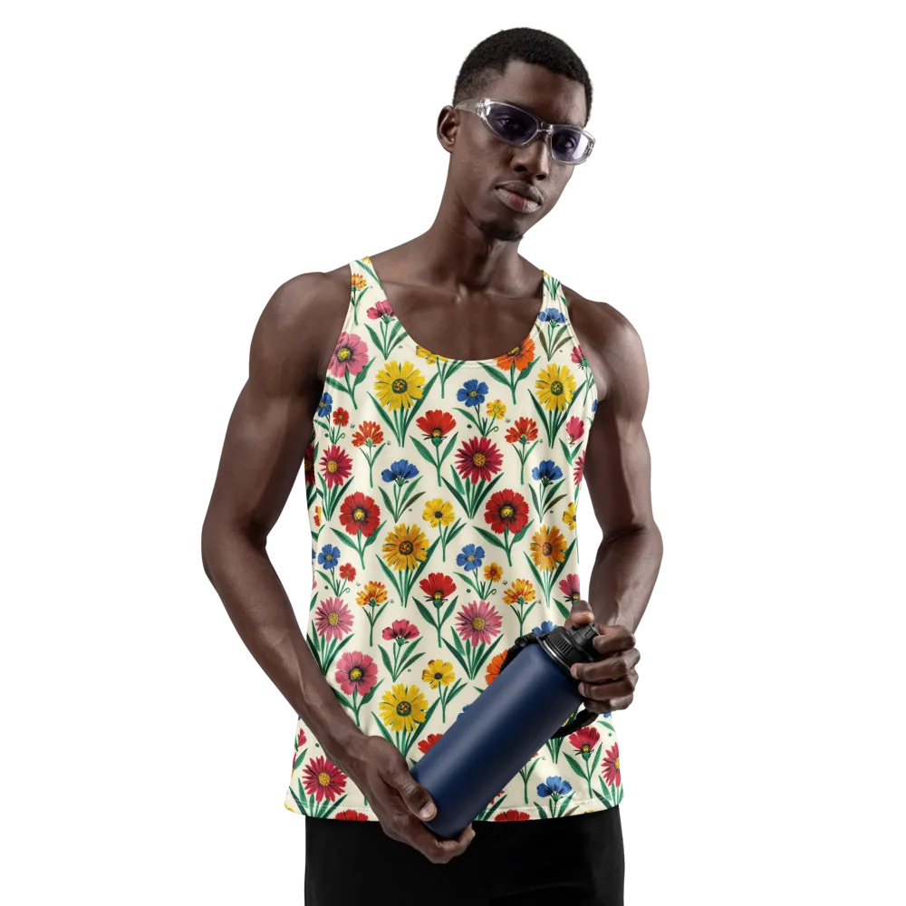 Meadow Mosaic on Men's Tank Top — Front