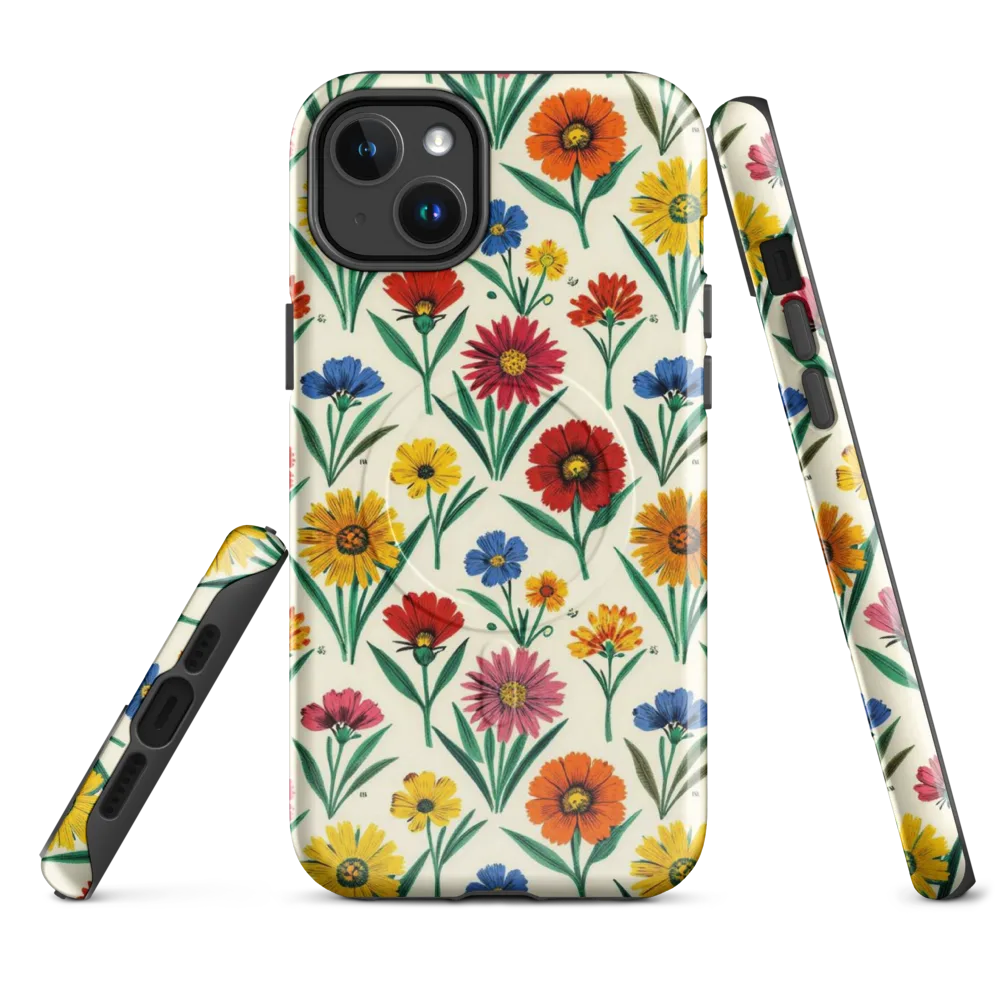 Meadow Mosaic on MagSafe Tough Case for iPhone® — Front