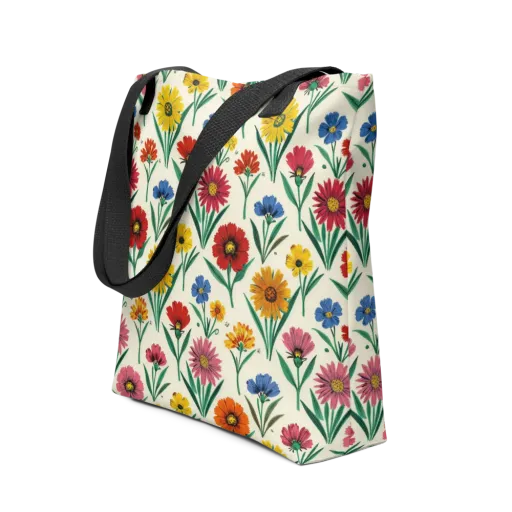 Meadow Mosaic on a Tote Bag