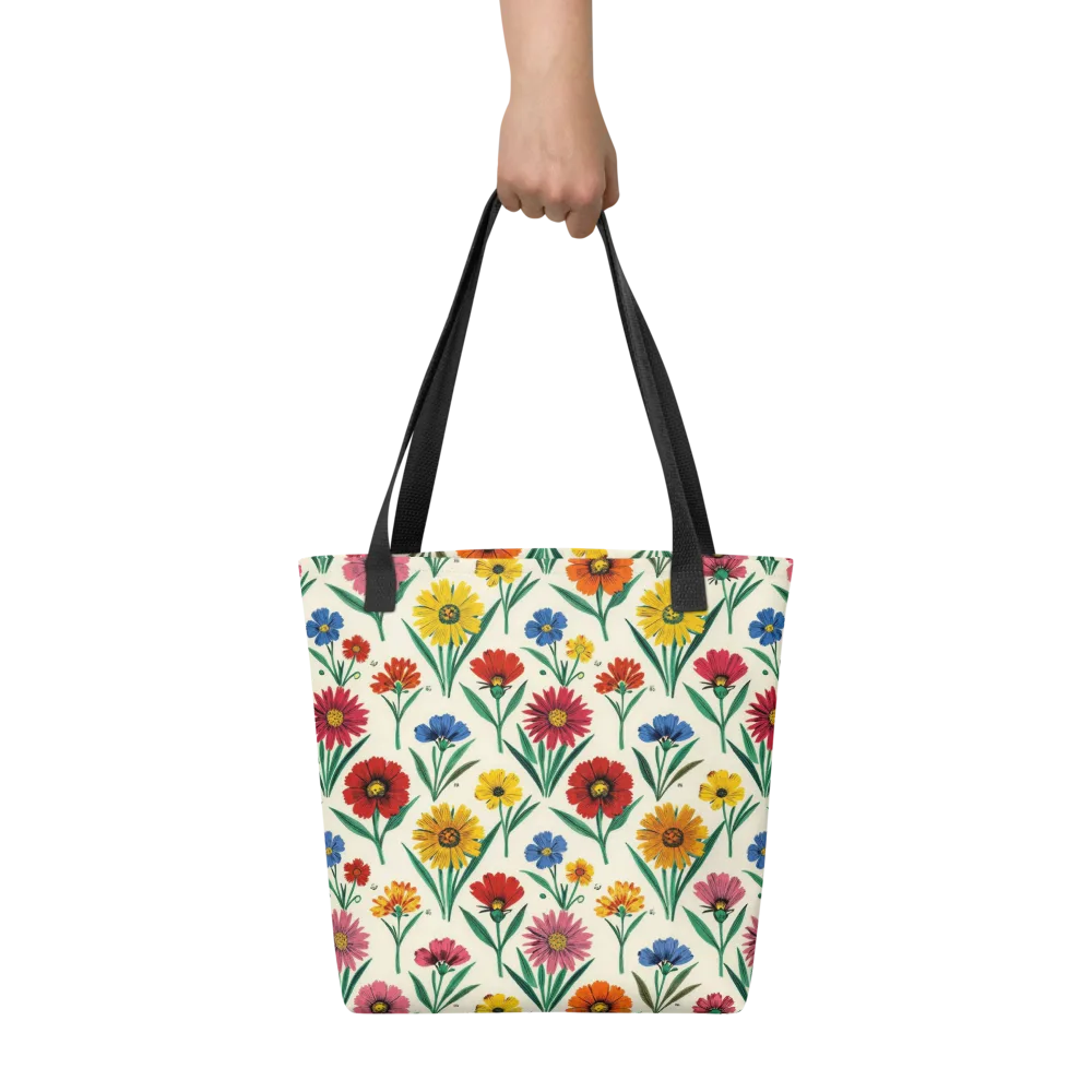 Meadow Mosaic on Tote Bag — Front