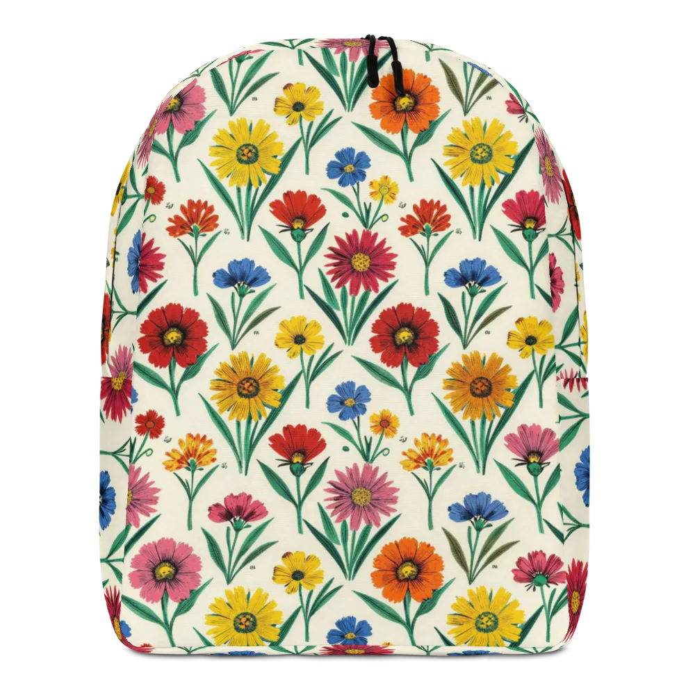 Meadow Mosaic on Minimalist Backpack — Front