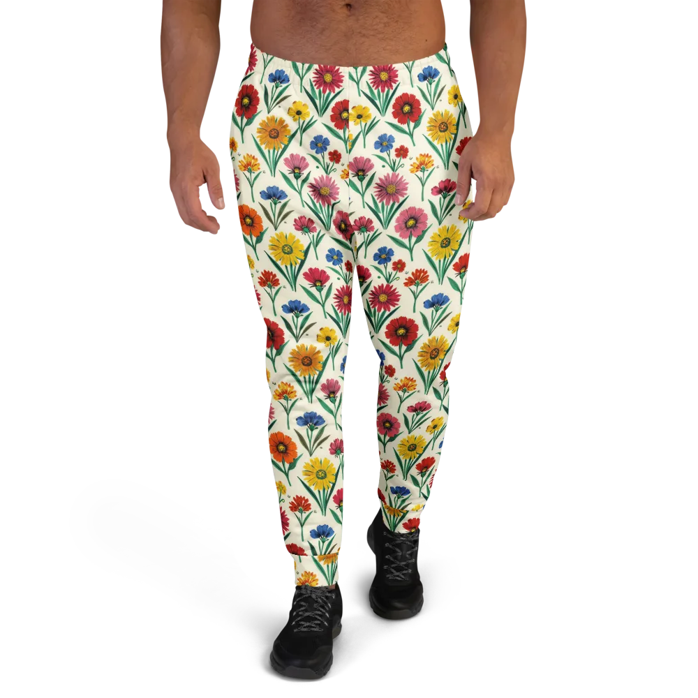 Meadow Mosaic on Men's Joggers — Front