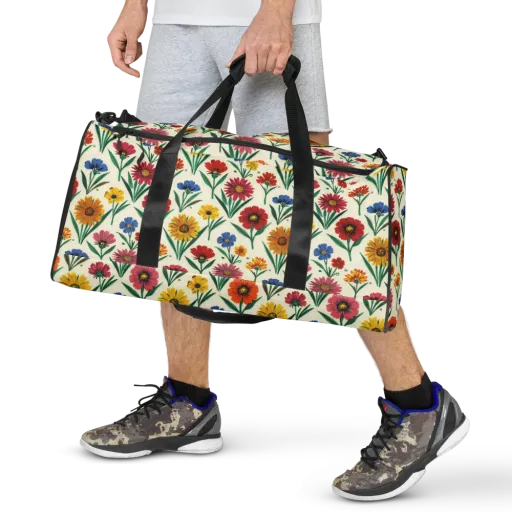 Meadow Mosaic on a Duffle Bag