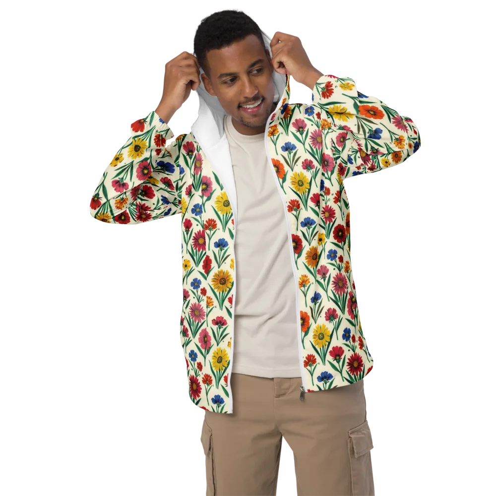 Meadow Mosaic on Men's Windbreaker — Front