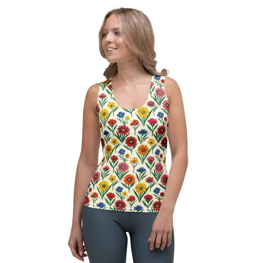 Meadow Mosaic on Women's Tank Top — Front