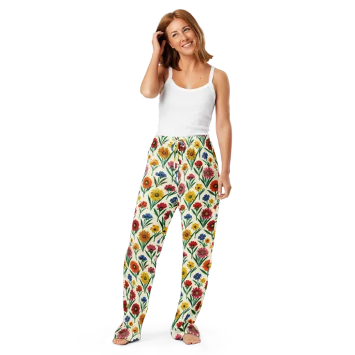 Meadow Mosaic on a Women's Pajama Pants