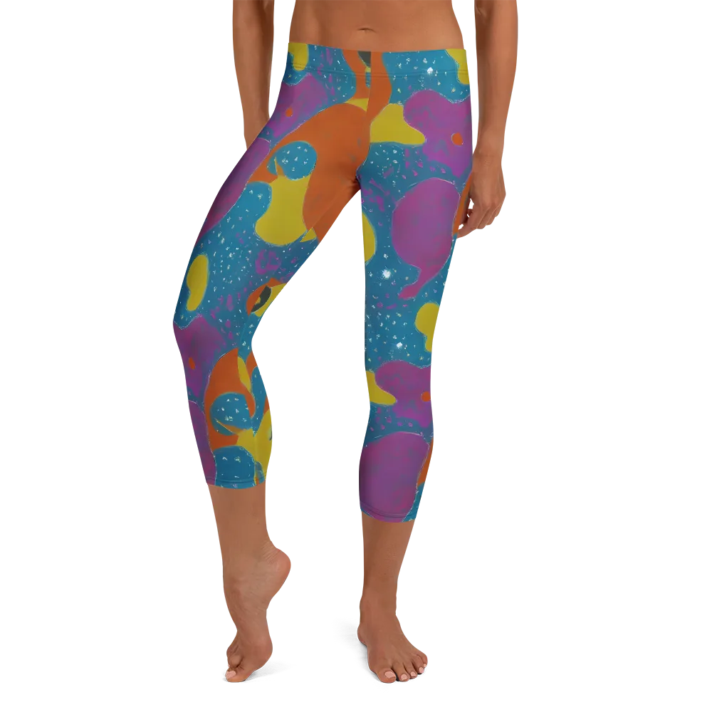 Molten Color on Capri Leggings — Front