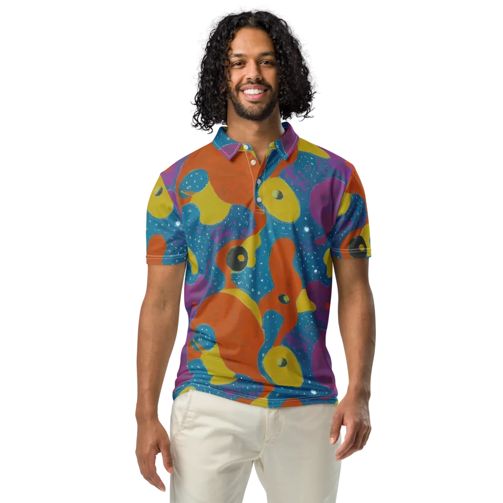 Molten Color on Men's Slim Fit Polo Shirt — Front