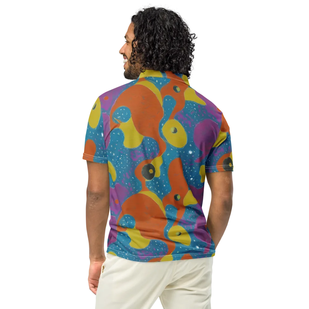 Molten Color on Men's Slim Fit Polo Shirt — Back